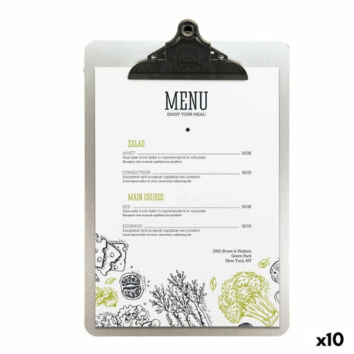 Menu holders Securit Food&drink 33,2 x 22,8 cm Metal