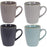 Piece Coffee Cup Set Excellent Houseware Geometric Stoneware 4 Pieces 300 ml