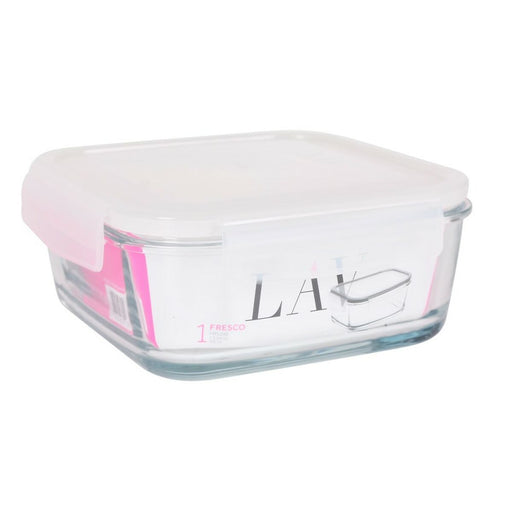 Square Lunch Box with Lid LAV Hermetic (1,2 L)