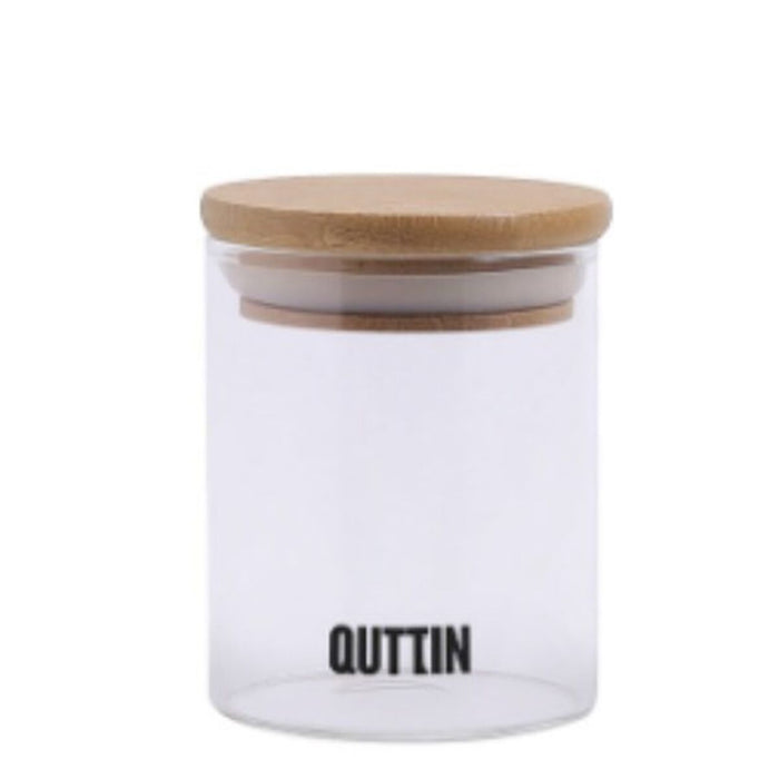 Transparent Glass Jar Quttin    6,5 x 9 cm 200 ml