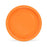 Plate set Algon Circular Cardboard Disposable Orange 10Units 20 x 20 x 1,5 cm