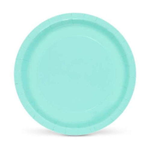 Plate set Algon Aquamarine Cardboard Disposable 10Units 20 x 20 x 1,5 cm