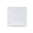 Set of reusable plates Algon White Plastic 18 cm (6 Units)