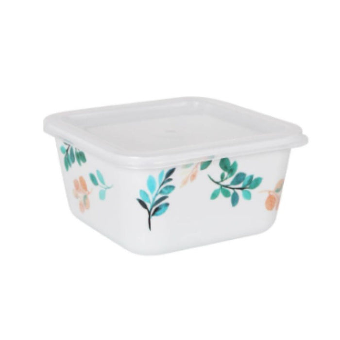 Square Lunch Box with Lid La Mediterránea Alba Melamin 11 x 11 x 5,5 cm (24 Units)