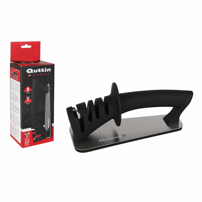 Knife Sharpener Quttin Black (2 Units)