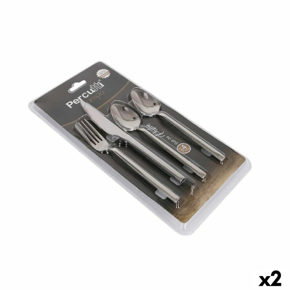 Cutlery Set Percutti Europa Dessert 4 Pieces Stainless steel (2 Units)