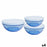 Set of bowls Duralex   Blue With lid 3 Pieces (4 Units)