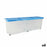 Storage Box with Lid Tontarelli Wheels Transparent Plastic Blue 120 x 30 x 39 cm (6 Units)