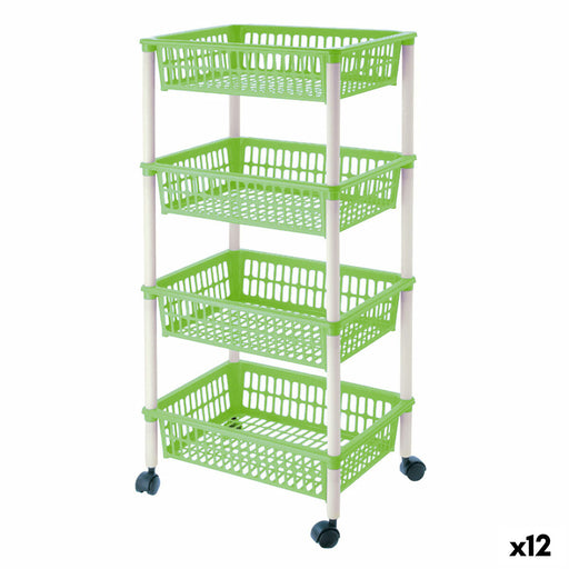 Vegetable trolley Tontarelli Mito 4 Plastic 40 x 29 x 18 cm (12 Units)