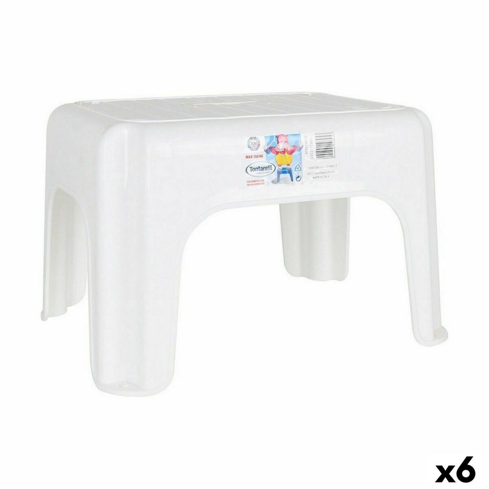 Stool Tontarelli Dumbo White 38 x 30 x 24 cm (6 Units)