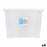 Storage Box with Lid Dem Kira Plastic Transparent 32 L 42 x 36 x 30 cm (4 Units)