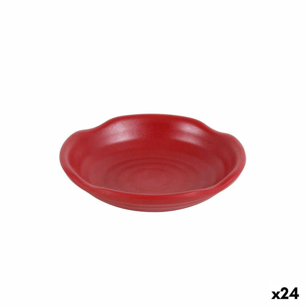 Snack tray Viejo Valle Troya Red ø 13 x 2,5 cm (24 Units)