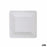 Plate set Algon Disposable White Cardboard Squared 18 cm (36 Units)