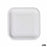 Plate set Algon Disposable White Cardboard Squared 20 cm (36 Units)