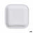 Plate set Algon Disposable White Cardboard Squared 20 cm (10 Units)