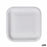 Plate set Algon Disposable White Cardboard Squared 23 cm (24 Units)