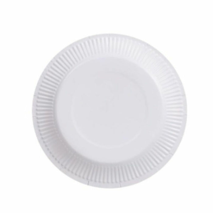 Plate set Algon Disposable White Cardboard 18 cm (10 Units)