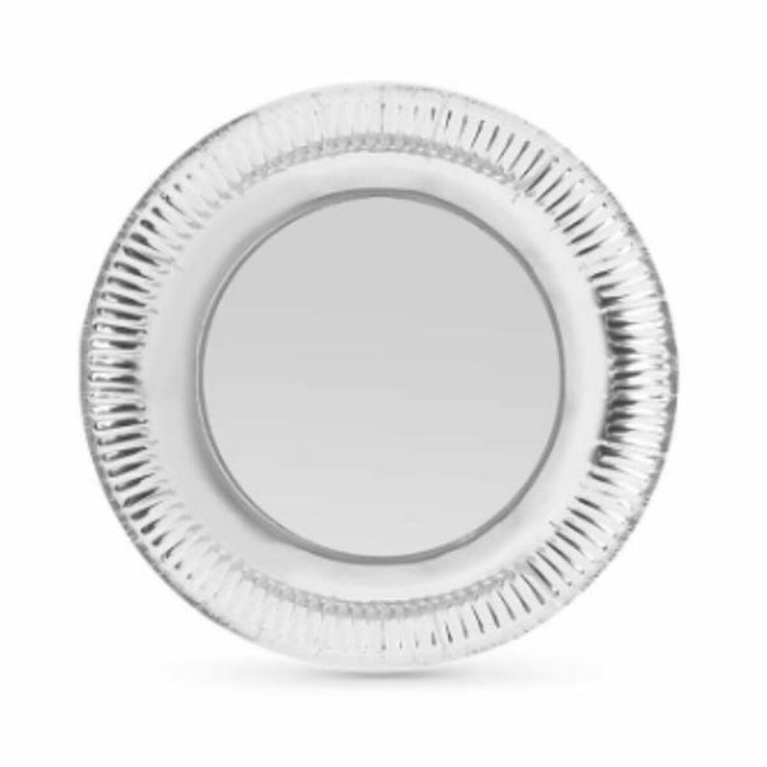 Plate set Algon Silver Disposable Cardboard 23 x 23 x 1,5 cm (36 Units)