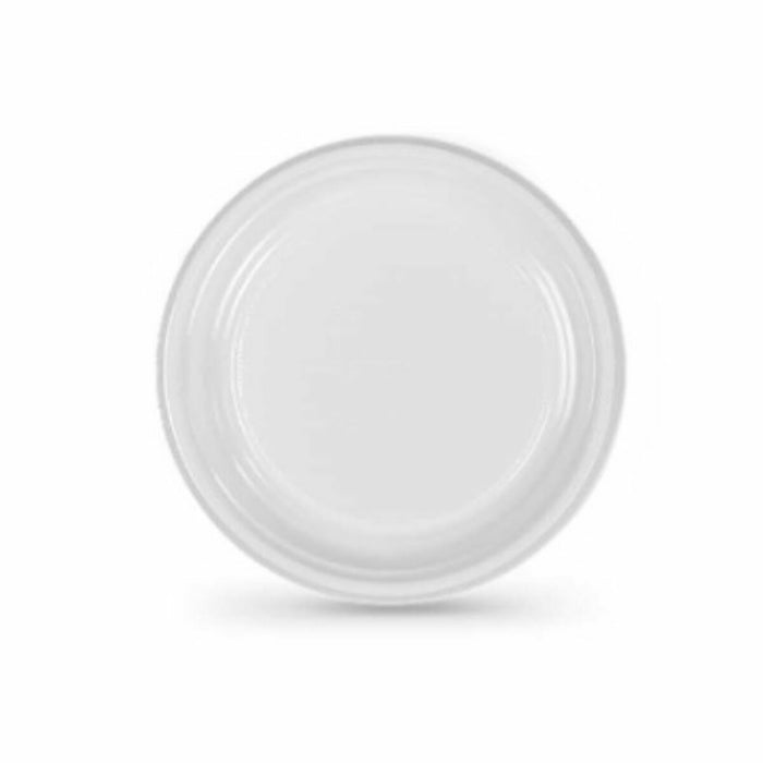 Set of reusable plates Algon White 17 cm (36 Units)