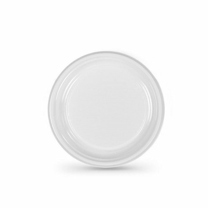 Set of reusable plates Algon White Plastic (36 Units)