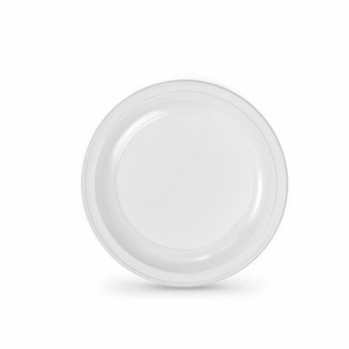 Set of reusable plates Algon White Plastic 22 x 22 x 1,5 cm (6 Units)