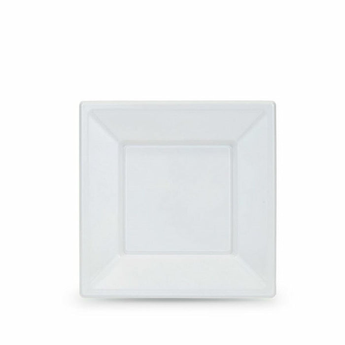 Set of reusable plates Algon White Plastic 18 x 18 x 1,5 cm (24 Units)