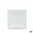 Set of reusable plates Algon White Plastic 18 x 18 x 1,5 cm (24 Units)