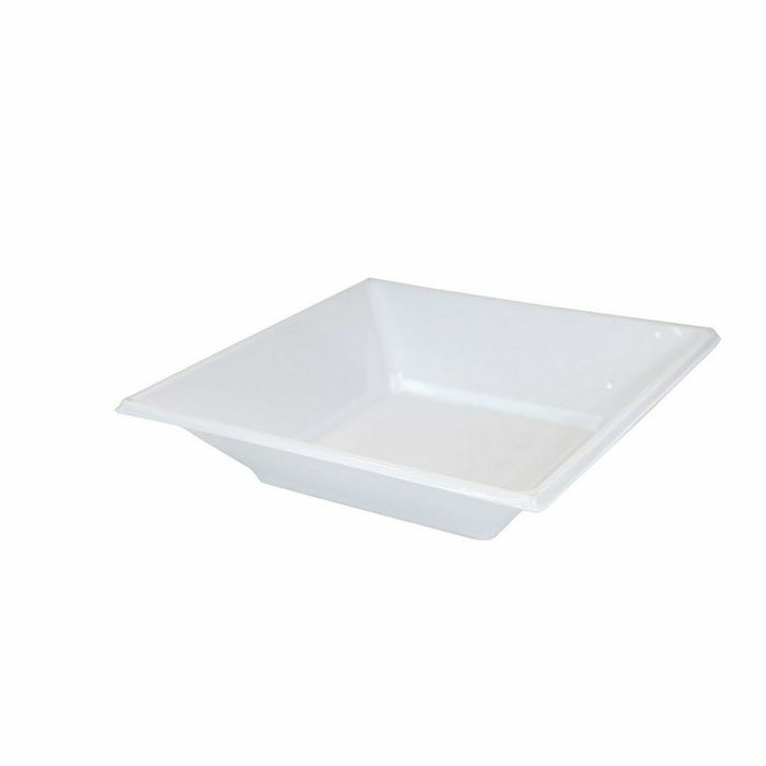 Set of reusable plates Algon White Plastic (36 Units)