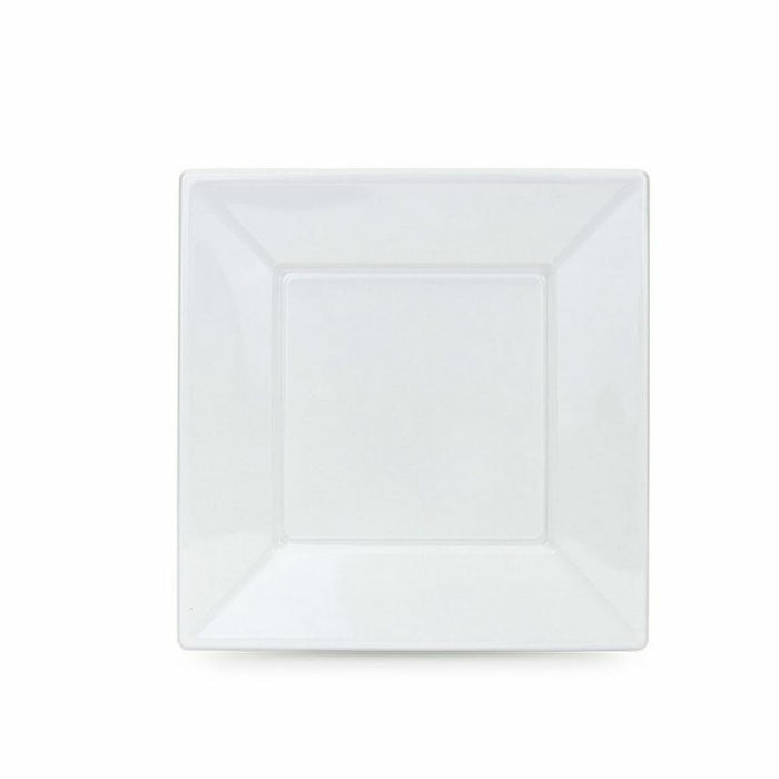 Set of reusable plates Algon White Plastic 23 x 23 x 1,5 cm (36 Units)