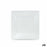 Set of reusable plates Algon White Plastic 23 x 23 x 2 cm (24 Units)