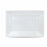 Set of reusable plates Algon White Plastic Rectangular 33 x 23 cm (36 Units)