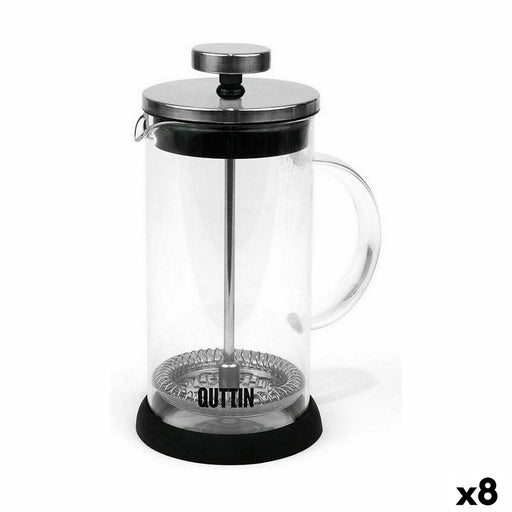 Mug with Infusion Filter Quttin Borosilicate Glass 600 ml (8 Units)