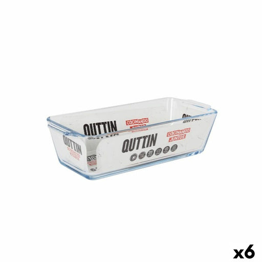 Oven Dish Quttin   Glass Rectangular 825 ml 23,1 x 10 x 6,1 cm (6 Units)