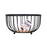 Fruit Bowl Confortime Rustic Black 25 x 25 x 13 cm 390 cm (12 Units)