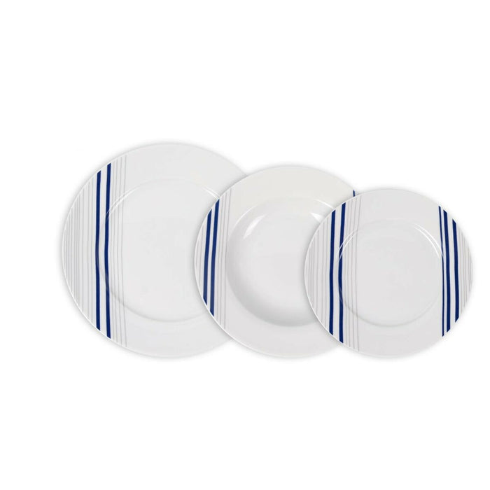 Dinnerware Set La Mediterránea Marin Circular 12 Pieces (2 Units)