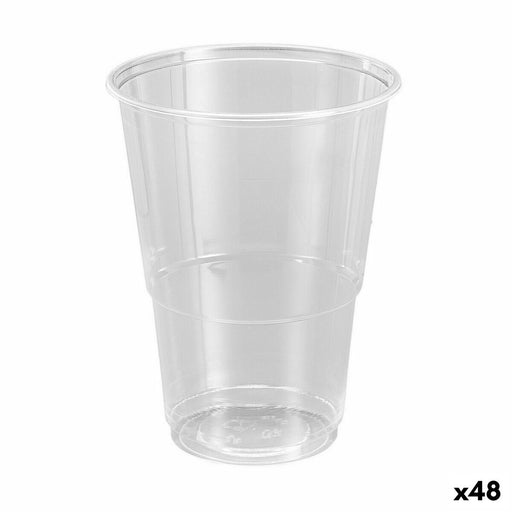 Set of reusable glasses Algon Transparent 15 Pieces 330 ml (48 Units)