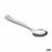 Reusable spoon set Algon Silver 24 Pieces 10 cm (36 Units)