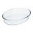 Oven Dish Pyrex Classic Vidrio Oval Transparent Glass 40 x 28 x 7 cm (4 Units)