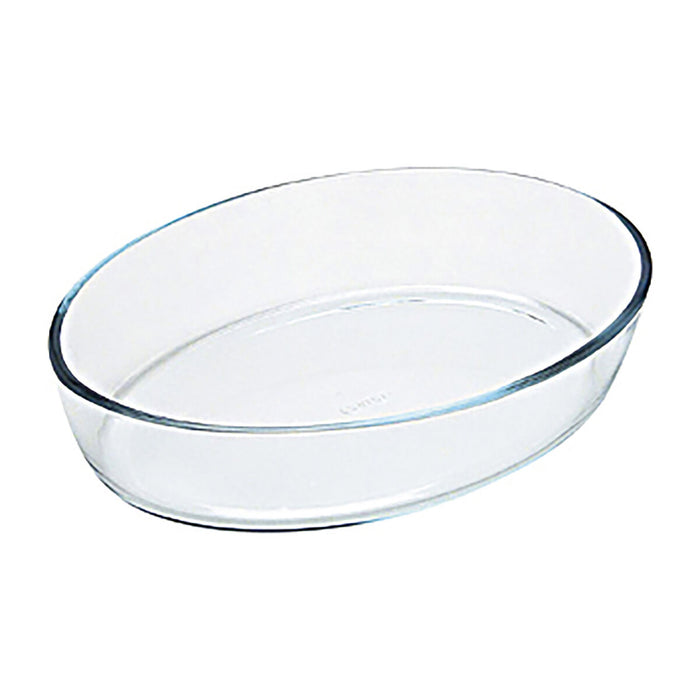 Oven Dish Pyrex Classic Vidrio Oval Transparent Glass 40 x 28 x 7 cm (4 Units)