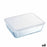 Rectangular Lunchbox with Lid Pyrex Cook & Freeze 22,5 x 17,5 x 6,5 cm 1,5 L Transparent Silicone Glass (6 Units)