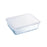 Rectangular Lunchbox with Lid Pyrex Cook & Freeze 25 x 20 cm Transparent Silicone Glass 2,6 L (6 Units)