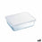 Rectangular Lunchbox with Lid Pyrex Cook & Freeze 25 x 20 cm Transparent Silicone Glass 2,6 L (6 Units)