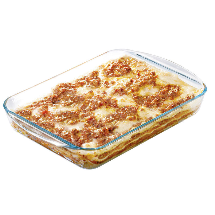 Oven Dish Pyrex Classic Vidrio Rectangular Transparent Glass 35 x 23 x 6 cm (6 Units)