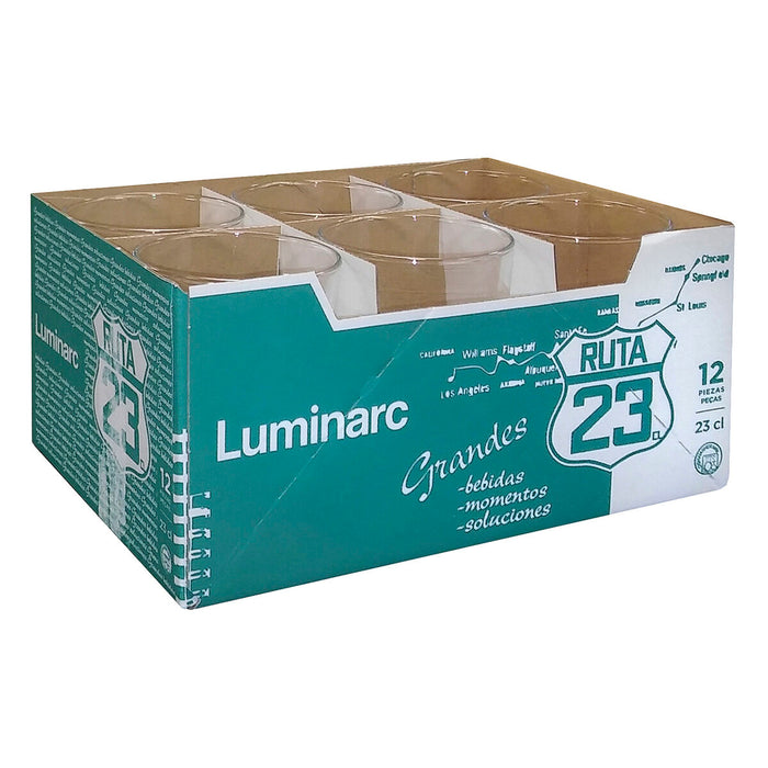 Glass Luminarc Ruta 23 Transparent Glass (230 ml) (12 Units)