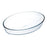 Oven Dish Ô Cuisine Ocuisine Vidrio Oval Transparent Glass 30 x 21 x 7 cm (4 Units)