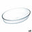 Oven Dish Ô Cuisine Ocuisine Vidrio Oval Transparent Glass 35 x 25 x 7 cm (6 Units)