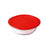 Round Lunch Box with Lid Ô Cuisine Cook & Store Red 350 ml 15 x 15 x 5 cm Silicone Glass (5 Units)