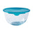 Round Lunch Box with Lid Pyrex Cook & Store Blue 2 L 22 x 22 x 11 cm Silicone Glass (3 Units)