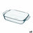 Oven Dish Pyrex Irresistible Rectangular Transparent Glass 6 Units 27,5 x 16,9 x 6 cm