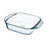 Serving Platter Pyrex Irresistible Squared Transparent Glass 6 Units 29,2 x 22,7 x 6,8 cm